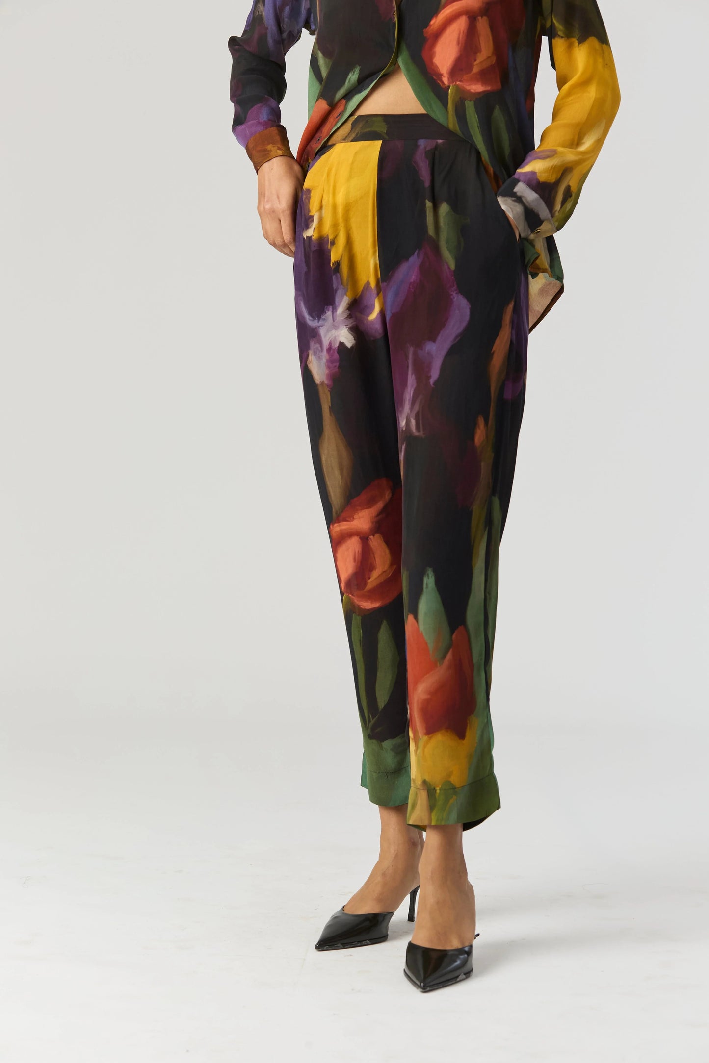 Buy Crepe Black Printed Co-ord Set