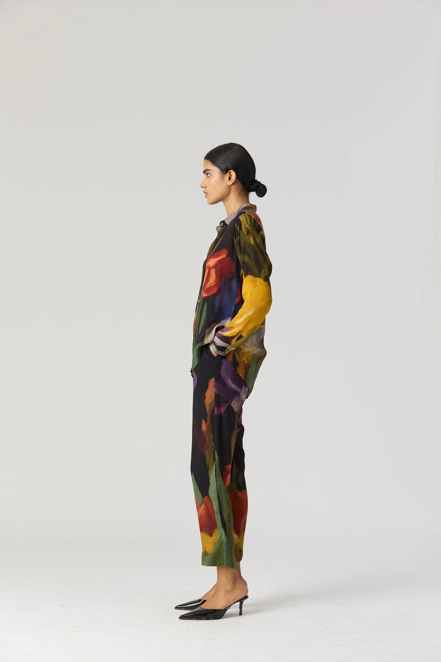 Buy Crepe Black Printed Co-ord Set