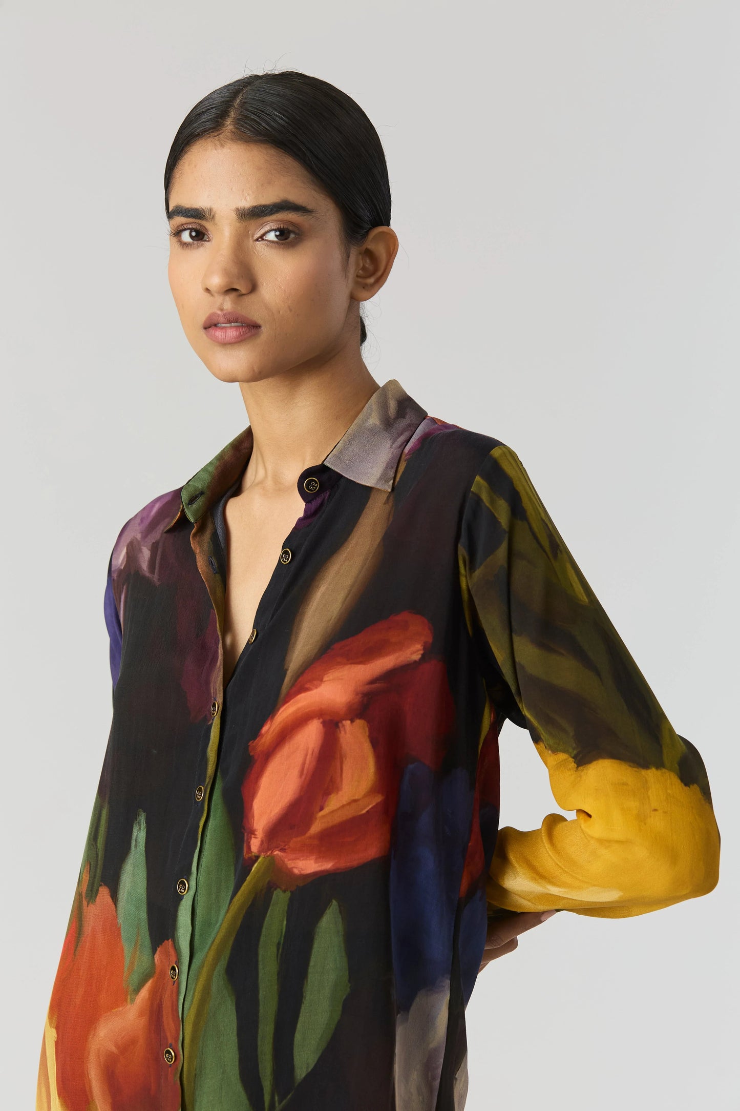 Buy Crepe Black Printed Co-ord Set