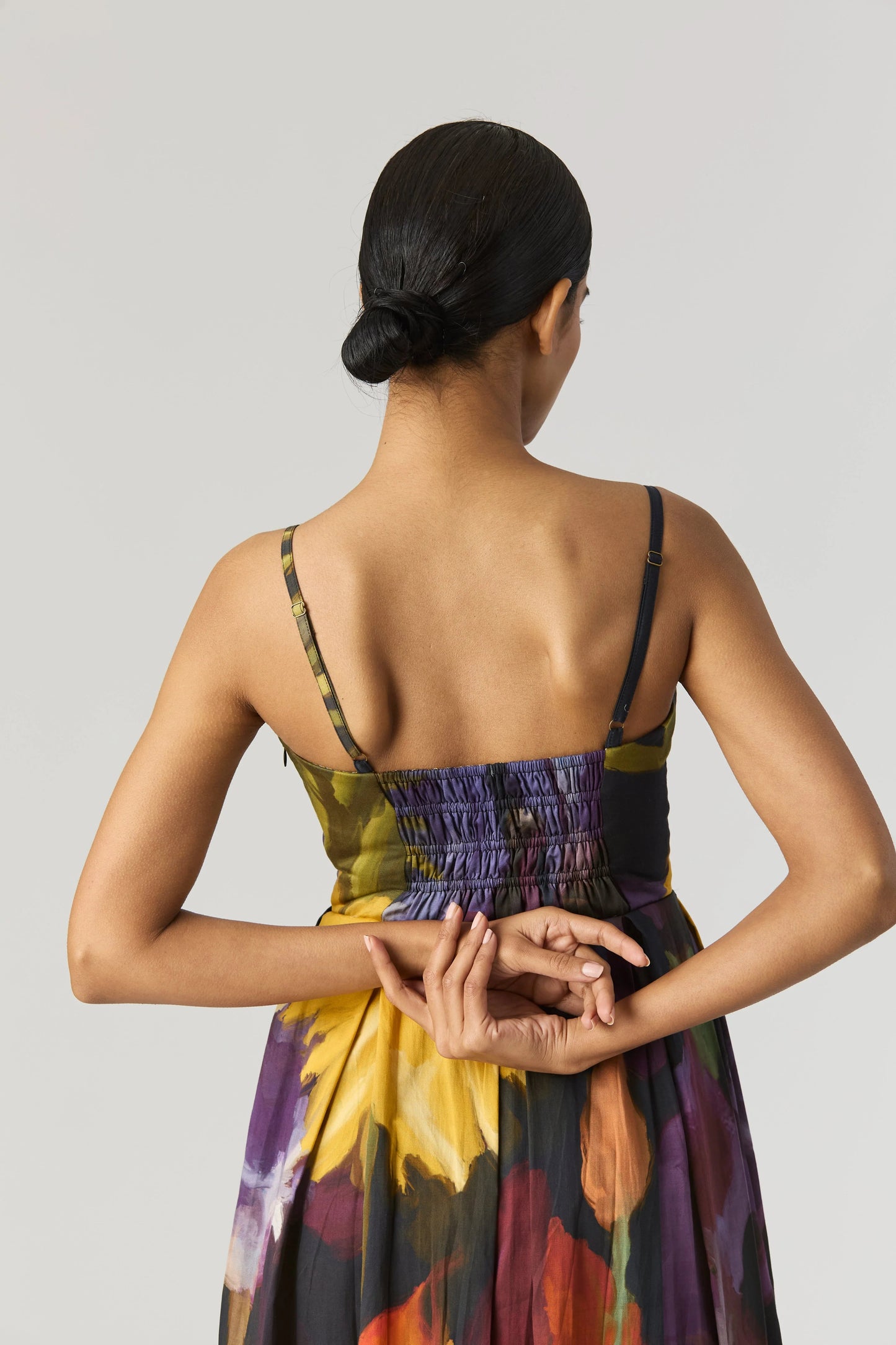 Buy Black Printed Bralette Dress