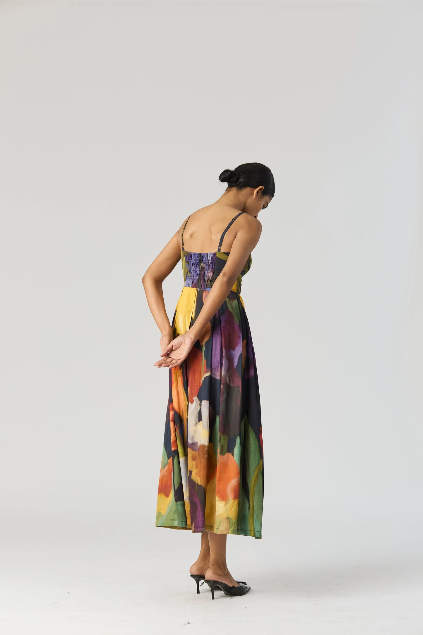 Buy Black Printed Bralette Dress