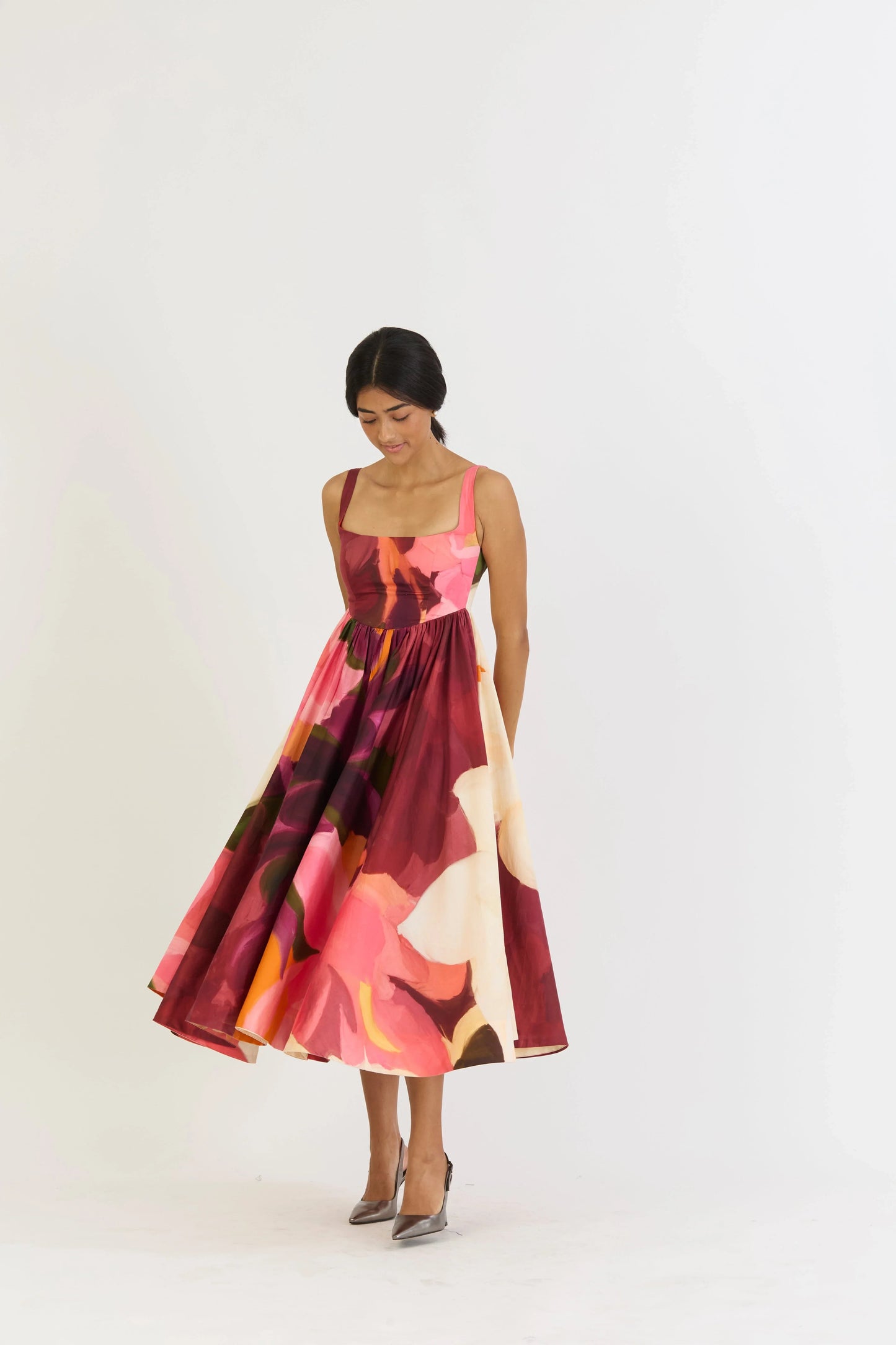 Buy Deep Back Floral Summer Dress