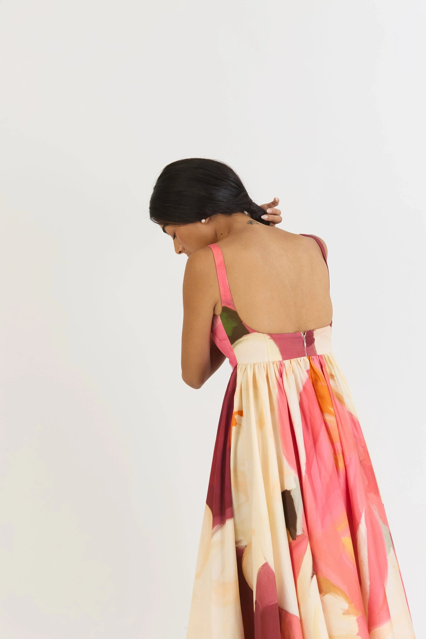 Buy Deep Back Floral Summer Dress