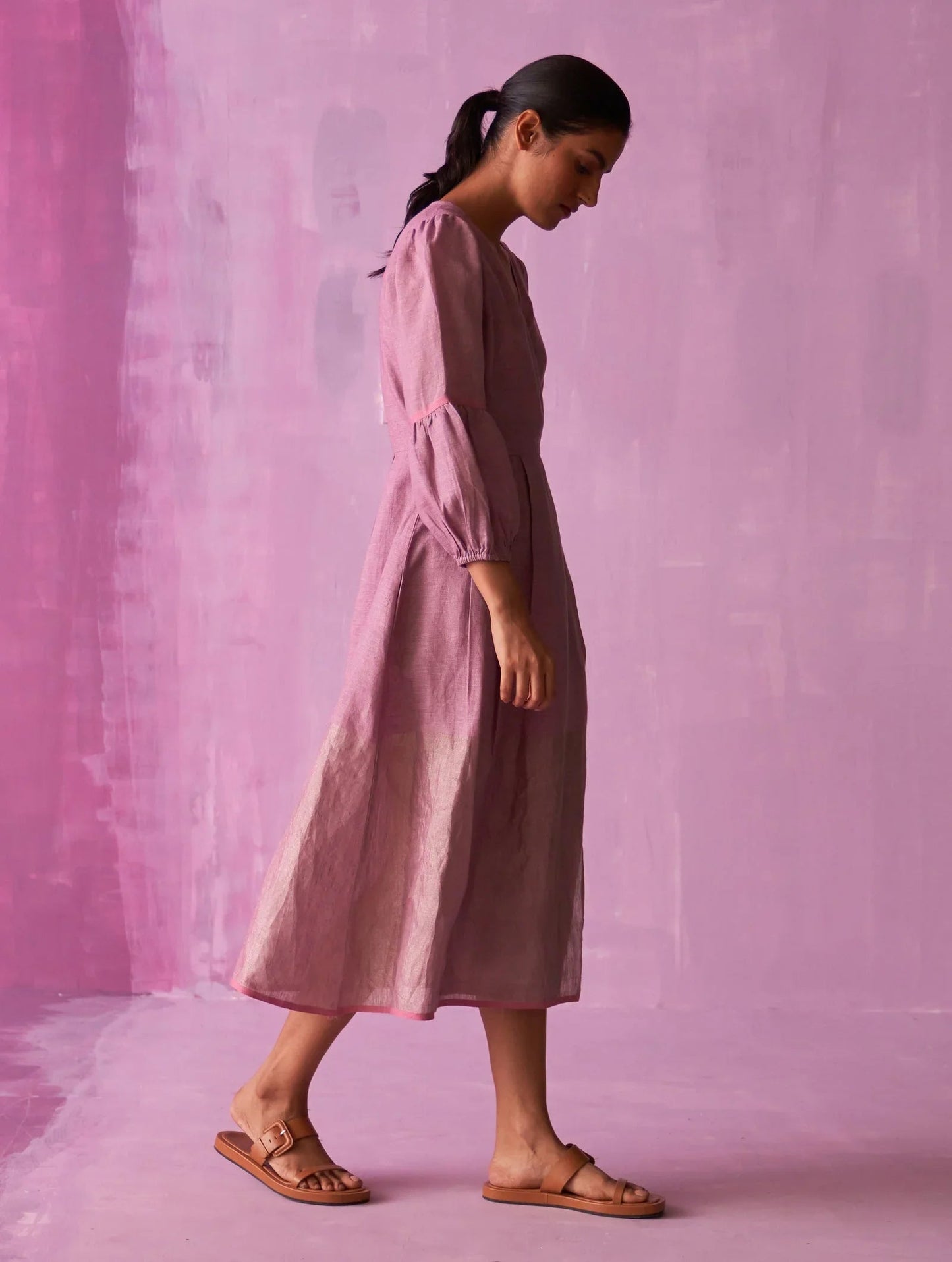 Buy Summer Vacation Lavender Night Out Wrap Dress