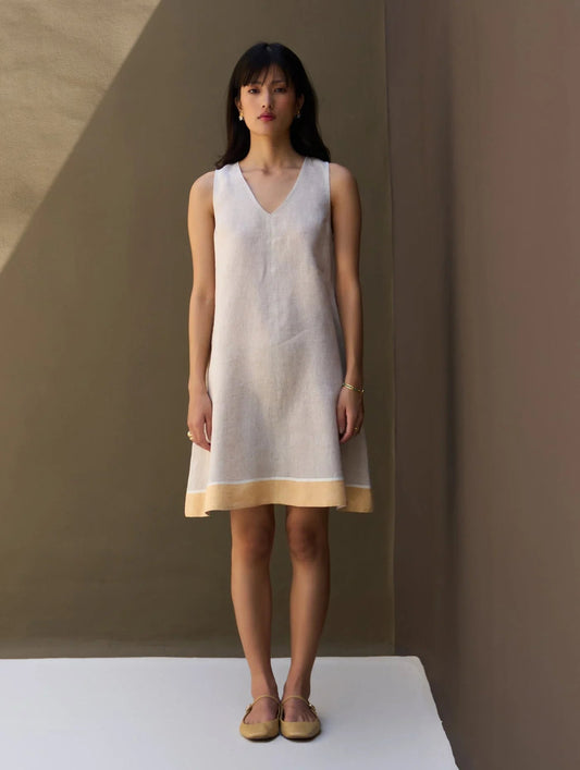 Buy Summer Vacation Linen A-line Short Dress