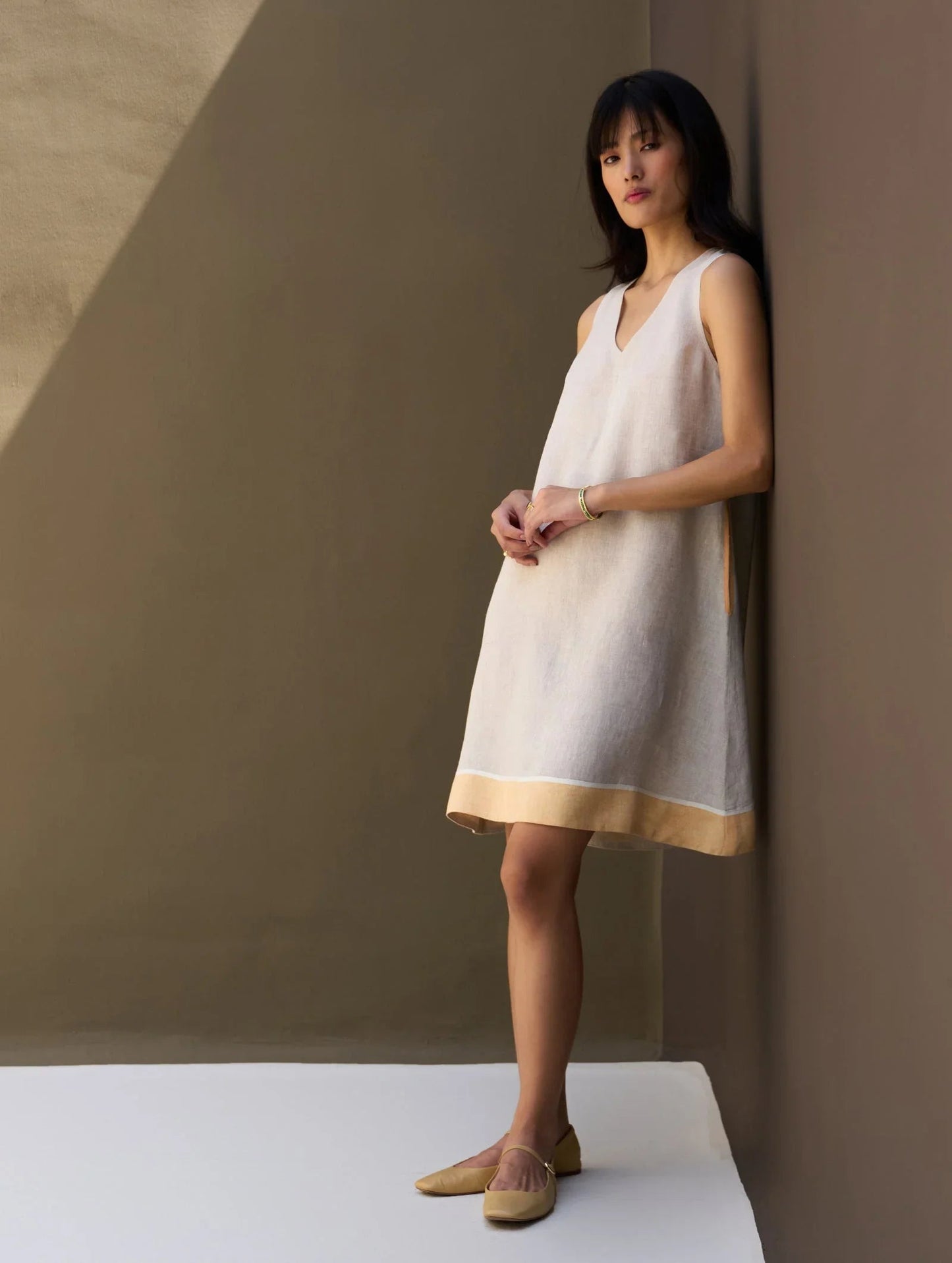 Buy Summer Vacation Linen A-line Short Dress
