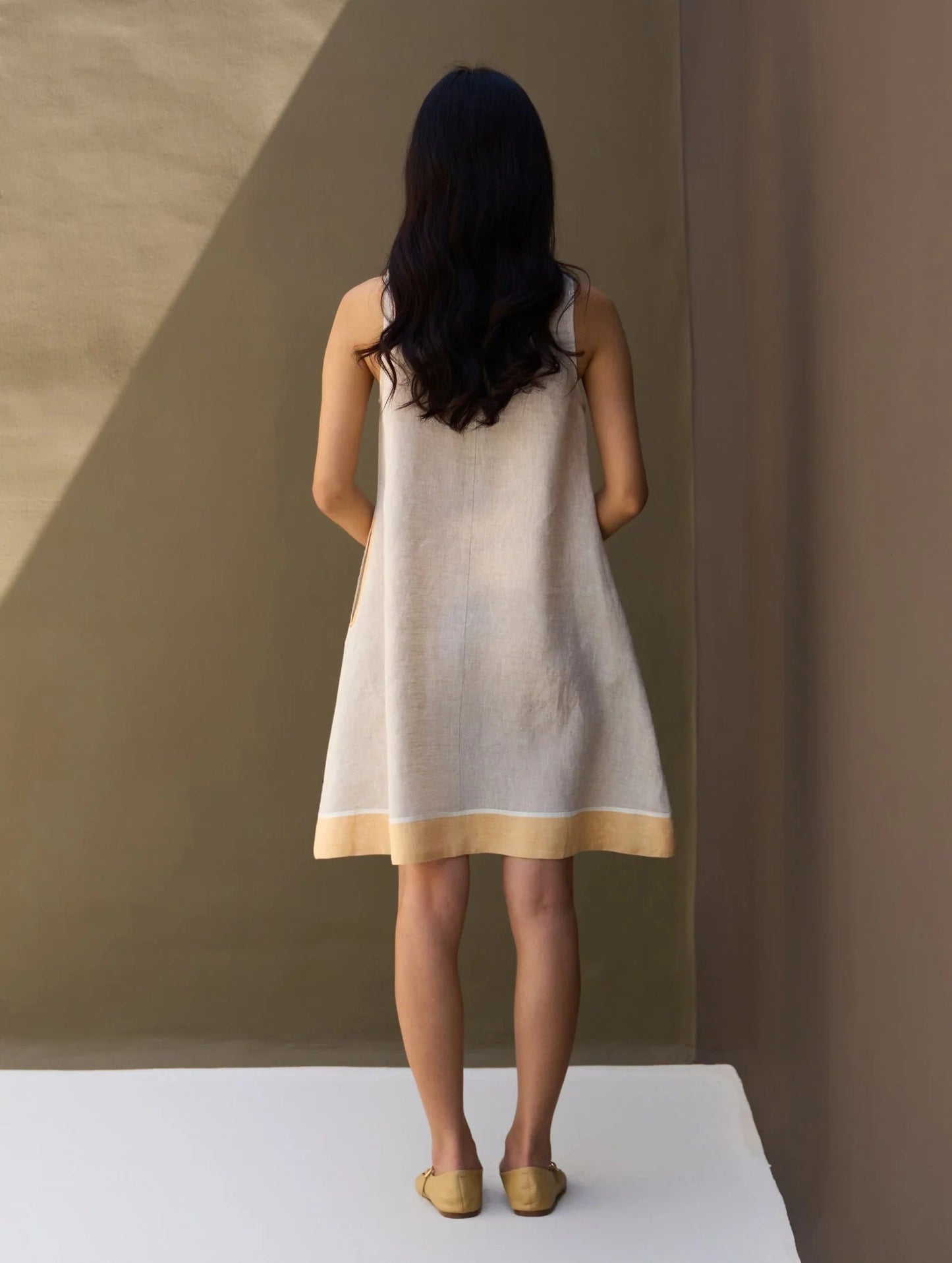 Buy Summer Vacation Linen A-line Short Dress