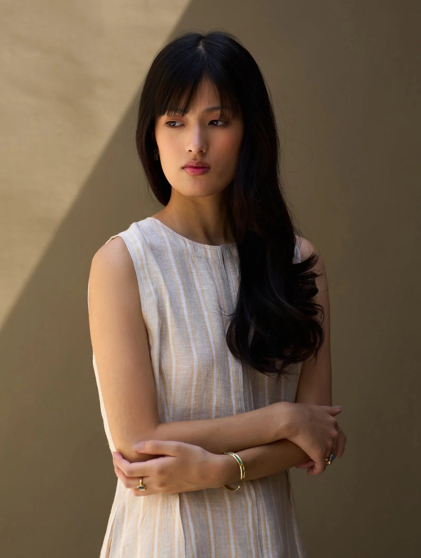 Buy Summer Vacation Asymmetrical Linen Dress