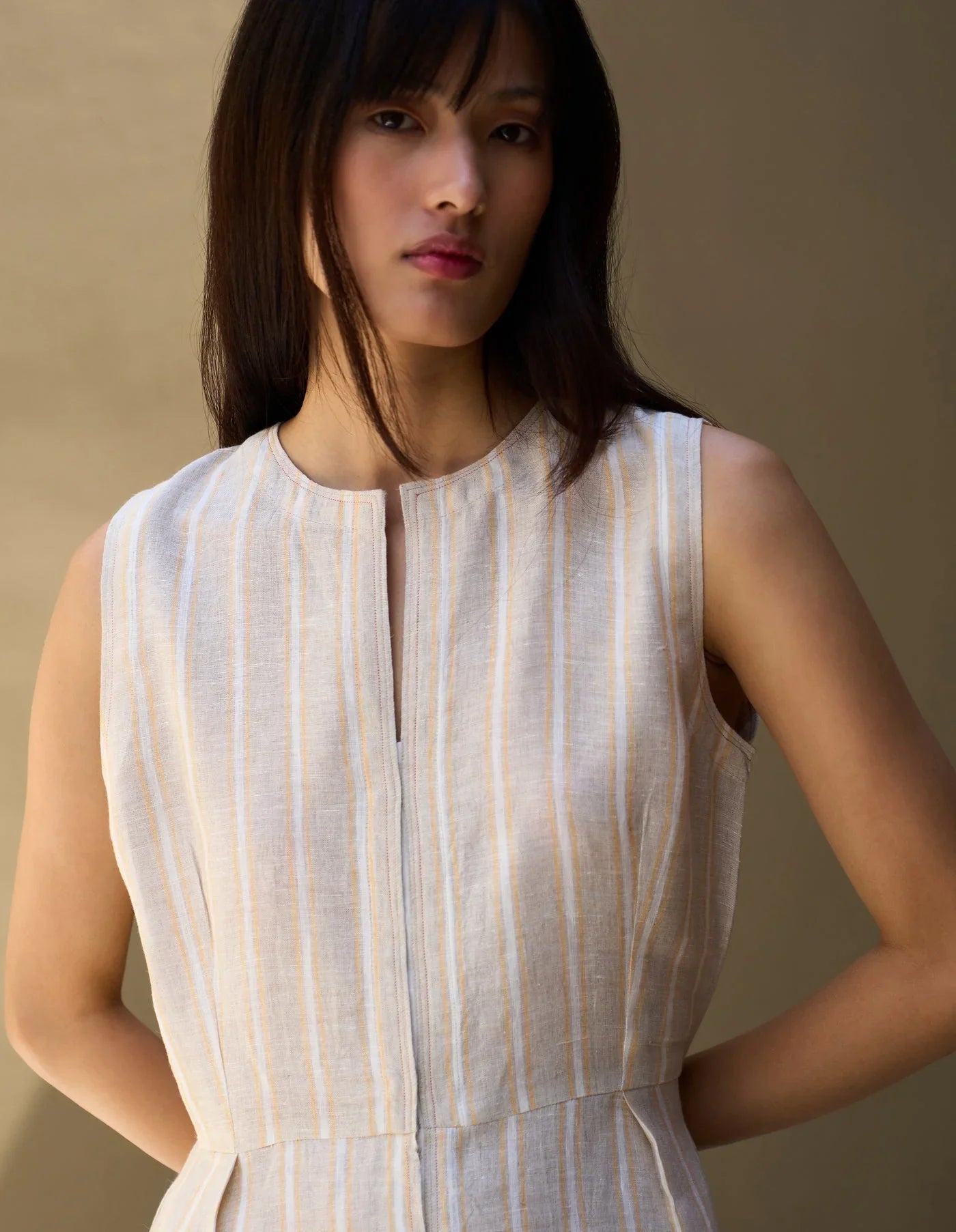 Buy Summer Vacation Asymmetrical Linen Dress