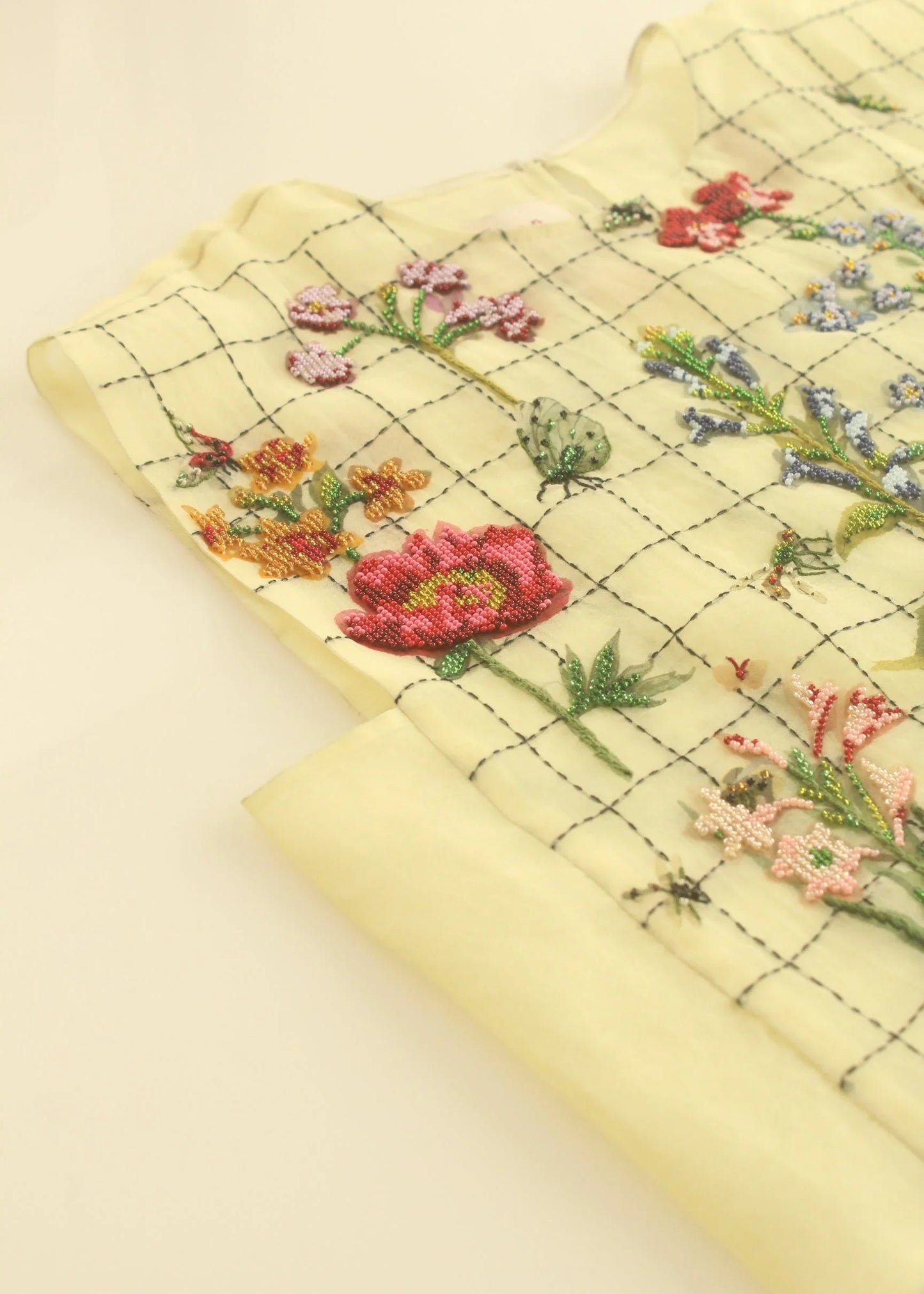 Buy Multicolor Flowers on White Bib